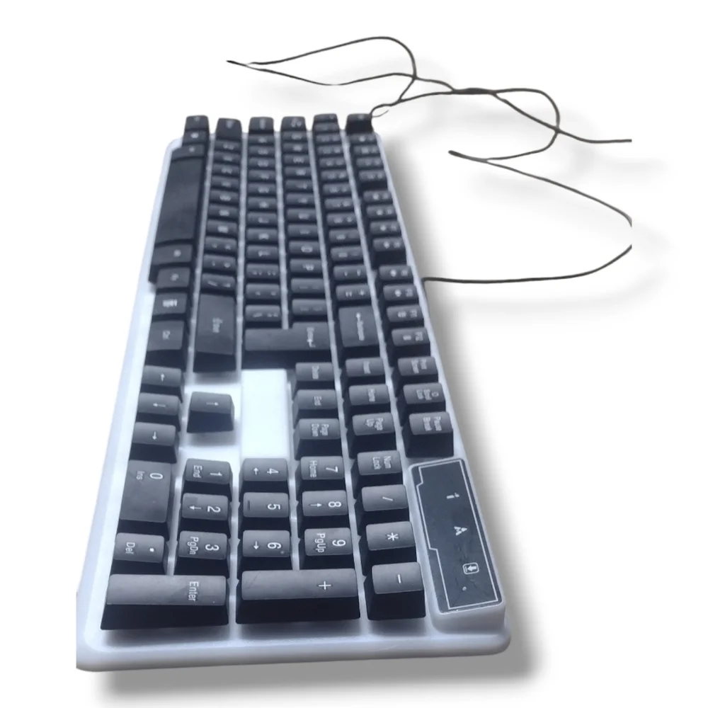 EUC Unlocked USB Wired LED Gaming Keyboard